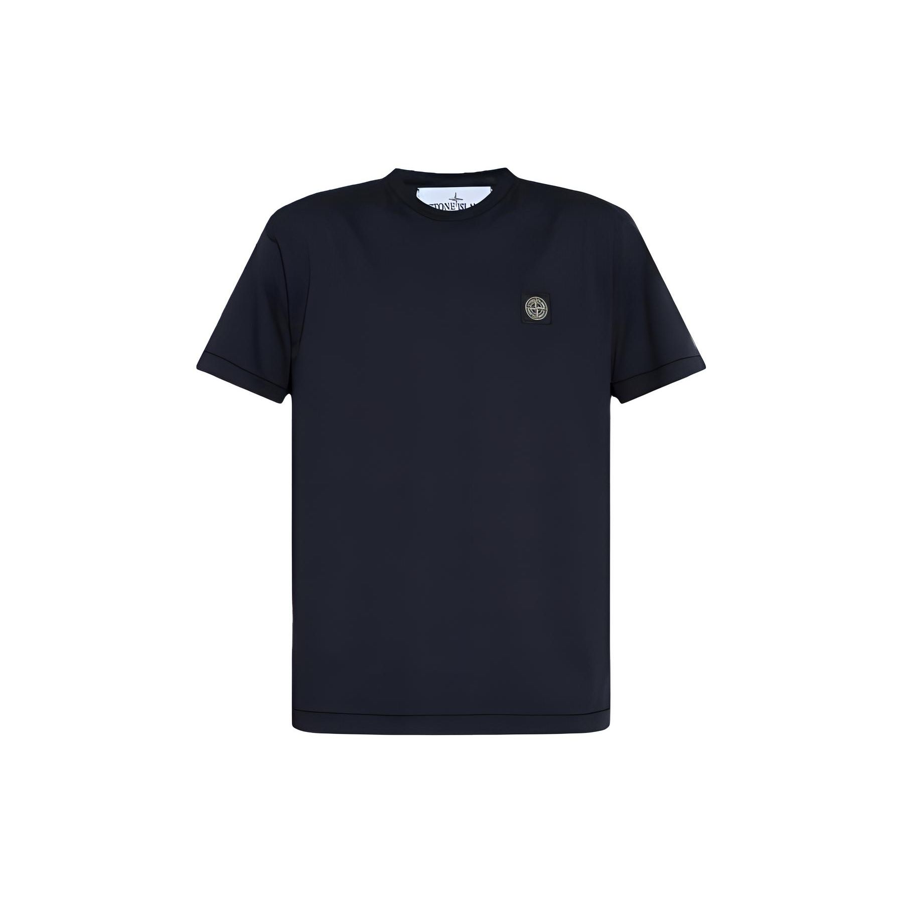

Stone Island Compass Patch Logo T-Shirt Navy Blue Men Tops 801524113-A0020 S