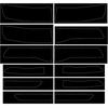 For 14-21 Jeep Grand Cherokee Rear Tail Light SMOKE Vinyl Tint Overlay Stickers