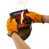Resistant Outdoor Oven Insulation Leather BBQ for Fireplace High Temperature Anti Scalding