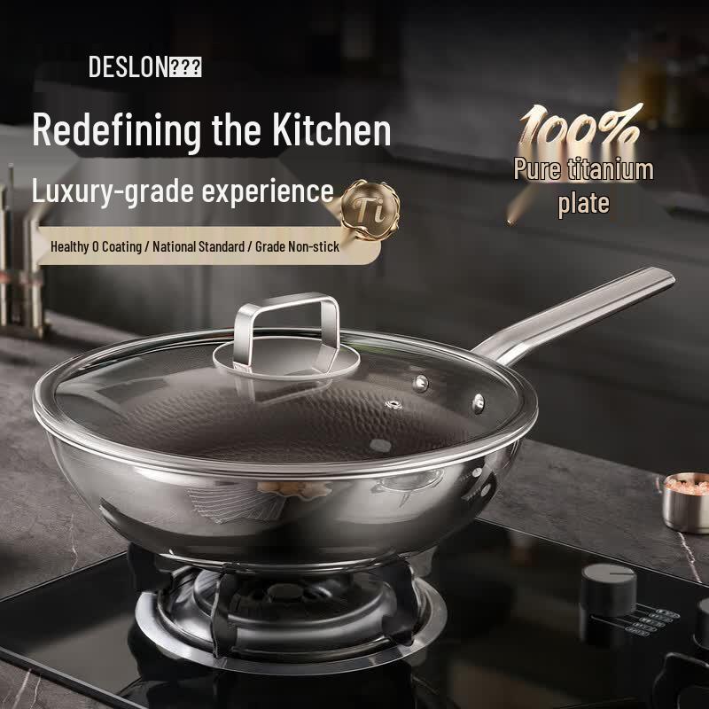 DESLON Pure Titanium Non-stick Wok