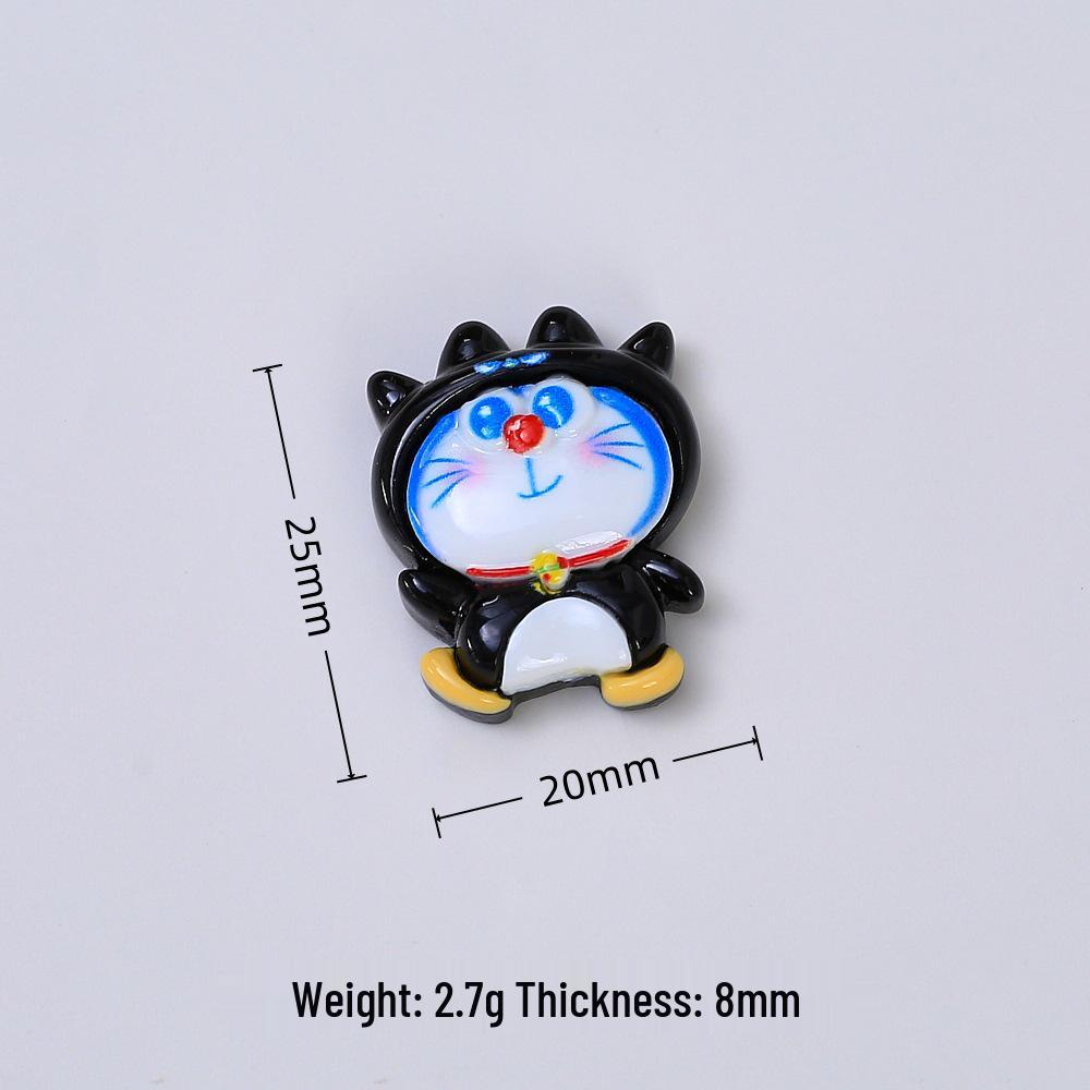 Cartoon Cat Resin Hair Clip DIY Ornament Kit