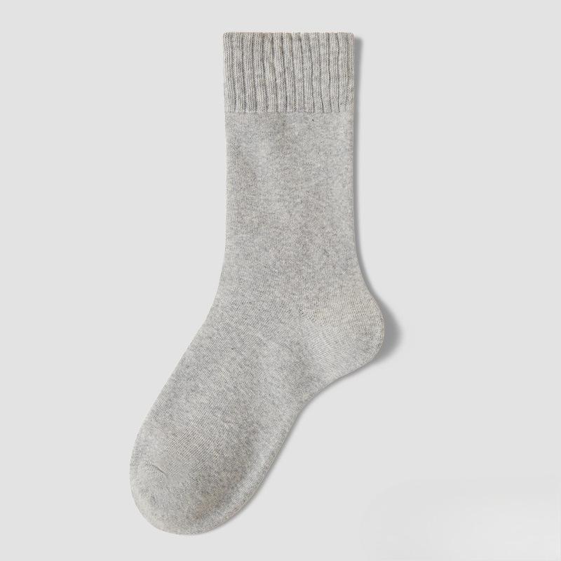 Antibacterial Socks - Men's Thick Woolen Circular-shaped Warm and Elastic Mid-calf Socks Without Bones