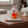 Simulation Model Capibara Food Feeding Toy Pretend Play Role Play Little Rabbit Pudding Toy Kawaii Early Education