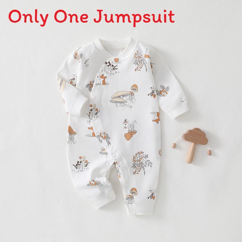 Newborn Cotton Baby Romper With Antibacterial Fabric Long Sleeve For Spring Autumn Infa
