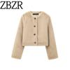 Za New Fall Women's Clothing 2025 Fashion Wind Fashion Artificial Fur Effect Short Jacket 6318259