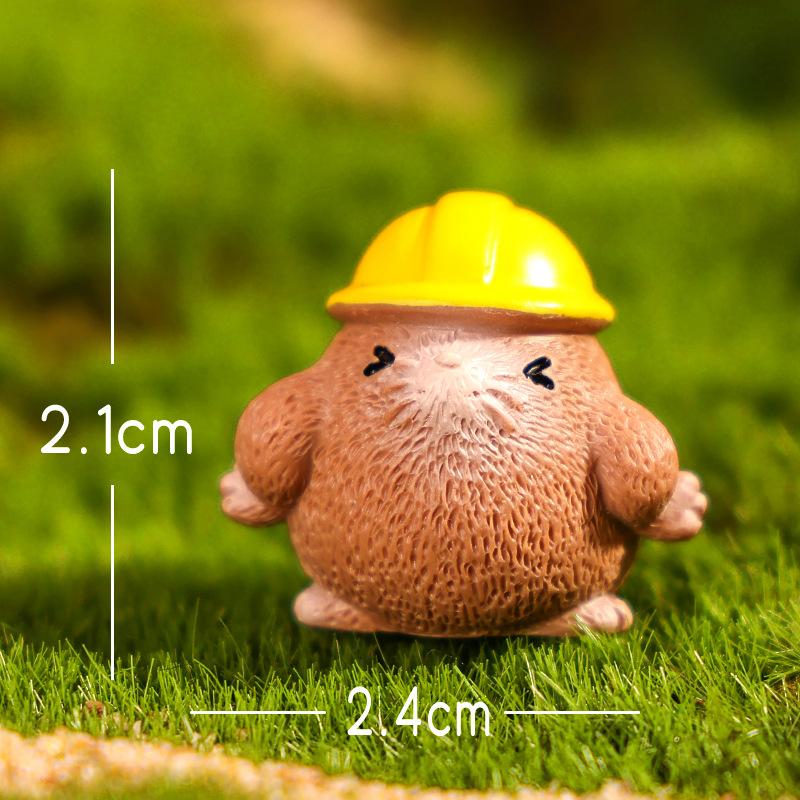 Niedliche und bezaubernde kleine Murmeltier Gartenlandschaft Dekoration Puppenhaus Büro Schreibtisch Ornament