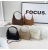 Stylish Women's Handbag 2023 New Autumn Winter Retro High-end Pleated Bag Small Niche Crossbody Bag