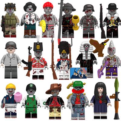 N109-116 N117-1.24 Εκατομμύρια Halloween Ζόμπι Επάγγελμα Δομικό Στοιχείο Μικροφιγούρα Μικρό Σωματίδιο Μωσαϊκό Παιχνίδι Τσάντα