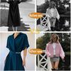 3PCS Dress Clips Back Cinch Retro Silvery Sweater Dress Clothing Cincher Clips to Hold Sweater Toge Shirt Tightener Clip for Different Women Clothing