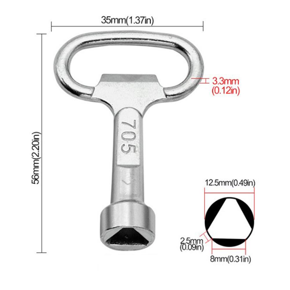 Bleed Key 56*35mm Gas Water Meter Lightweight Design T-Shaped Design Torsion Resistance For Gas Water Meter Box