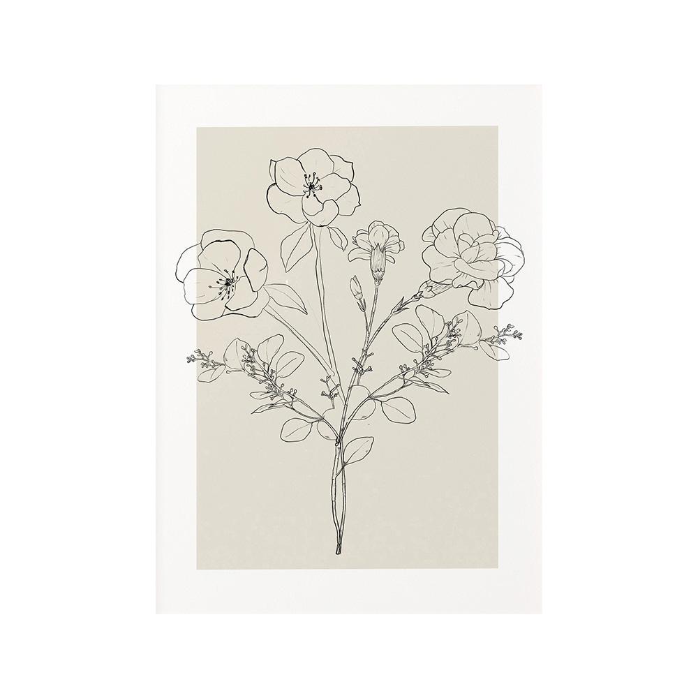 

Ботанический цветочный узор в стиле бохо, бежевые постеры, настенная живопись на холсте, минималистичный цветочный принт, фотографии, нейтральный декор для гостиной и дома 21x30cm No Framed