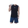Li-Ning Solid Color Quick-Dry Breathable Round Neck Sleeveless Sports Vest Men Tops Cool-Black YVSU021-3