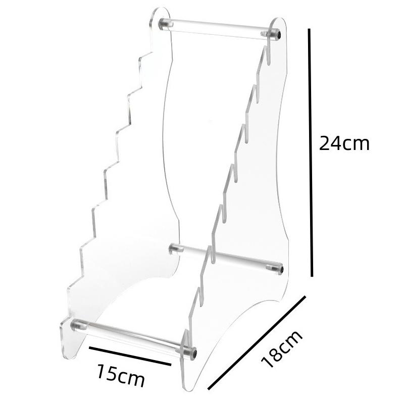 

Прозрачный акриловый кухонный нож из нержавеющей стали, подставка для хранения кухонных ножей, складной держатель для фруктовых ножей