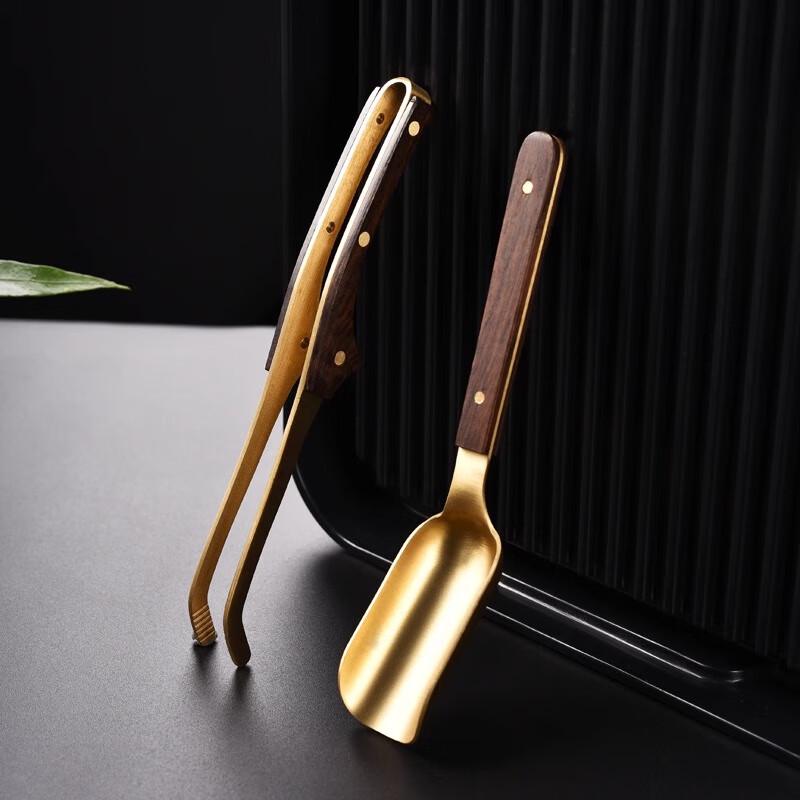 Ebony Copper Wood Tea Ceremony Six Gentlemen Set