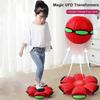 Light-Up Flying Saucer Toy for Kids | Portable Stomp Ball with LED Lights | Creative Outdoor Fun for Boys and Girls