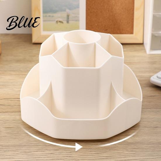 Multi-compartment Pencil Holder Rotating Pen with 9 Compartments 360 Degree Silent Smooth Spinning