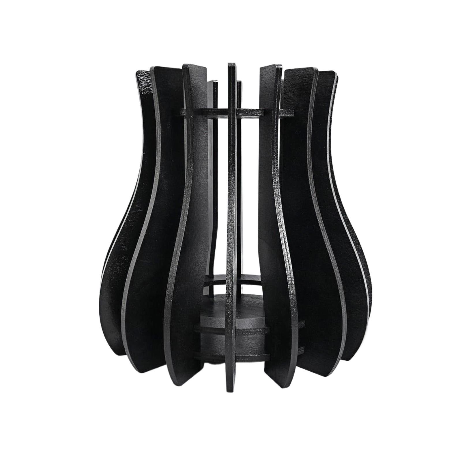 

3D Wooden Puzzle Vase for Flowers Vase Bouquet Building Set DIY Wooden Puzzle Craft Hobbies Kit Home Bedroom Decor Gift чёрный