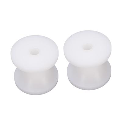2PCS Boat Trailer Roller 1.97x1.69in White Bow Boat Roller Nylon Bow Stop Bell Roller for Yachts