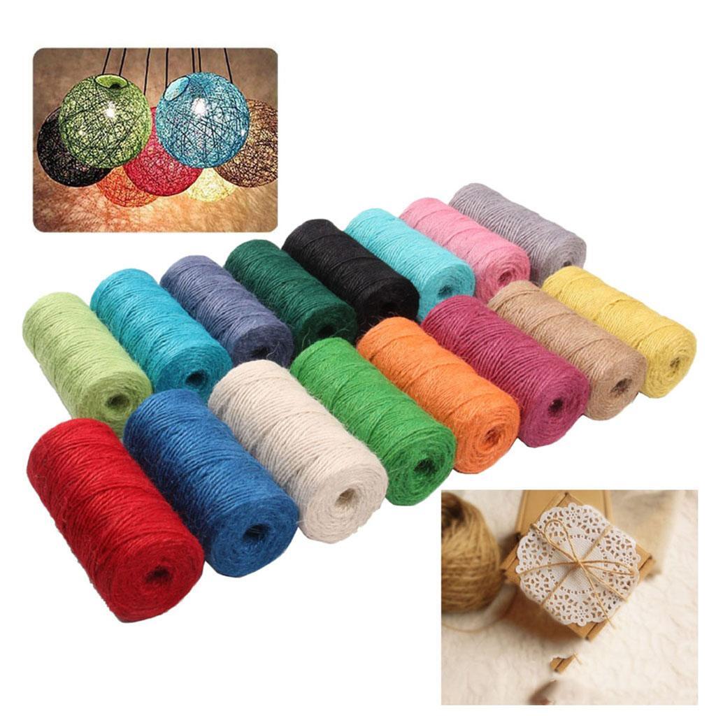 Versatile 100m Jute Cord 2mm String for Crafts DIY Gift Wrapping and Twine Rope Durable and Sustainable