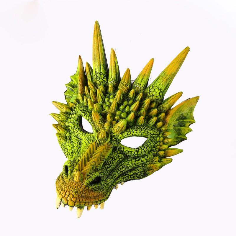 3D Foam PU Dragon Mask Halloween Costume Party Cosplay Mardi Gras Festival Prop