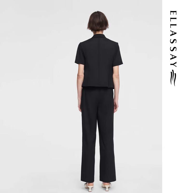 ELLASSAY Women's Textured Wide-Leg Trousers