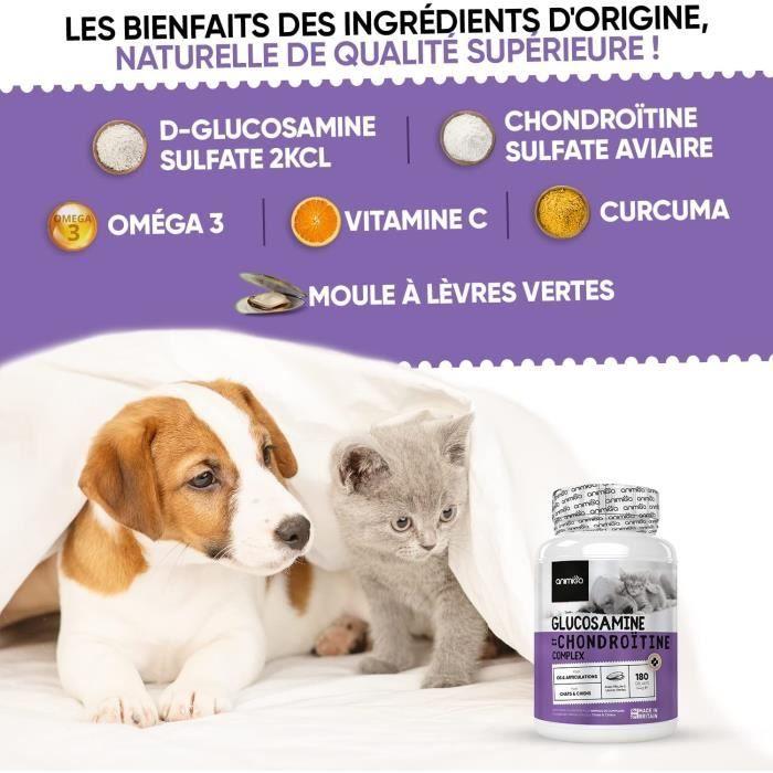 Gélules chondroprotecteur - animigo - glucosamine chondroïtine - oméga 3 - curcuma - 180 gélules