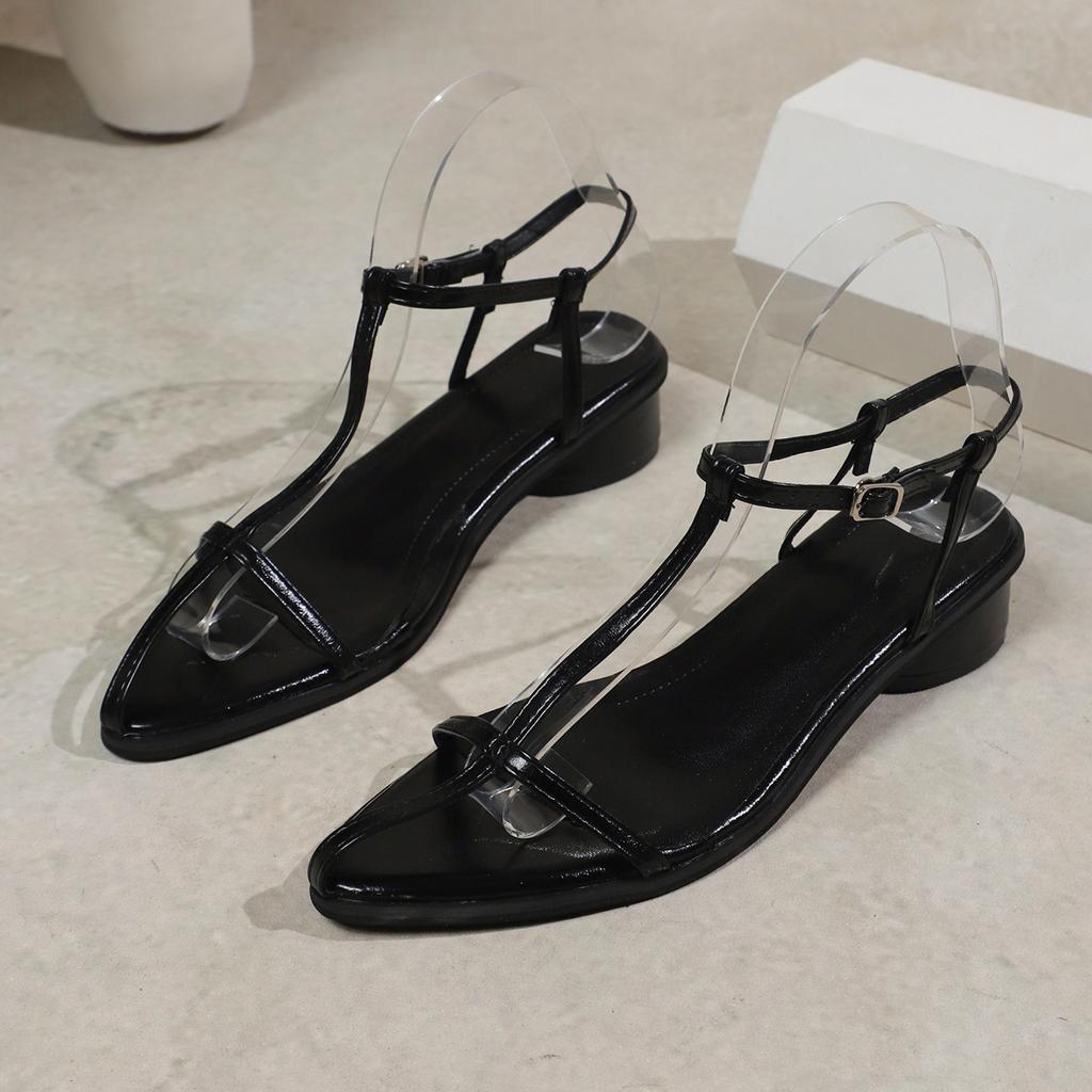 Fashion Women's High Heels Sandals Pointing Toe Narrow Band Design Sandals Clip Toe 2025 Summer Roman Style Platform Beach Ladies Shoes