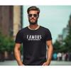 Famous On The Internets Funny T Shirt Influencer Instagram Youtube Social Media Meme Viral Video Casual Vintage Washed