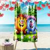 Smeshariki Towel, Large Soft Quick Dry Towel for Beach Camping Swimming