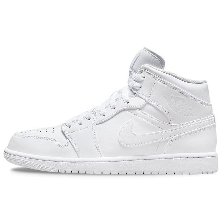 Air Jordan 1 Mid Triple White 2022 Men s 554724-136 EU 44.5