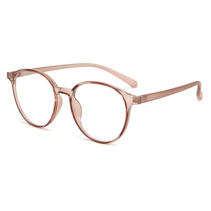 New Trendy Tr90 Ultra-light Frame Myopia Glasses Frame for Women with Prescription Frames Oval Plain Frame Anti-blue Light