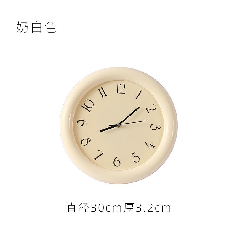 

Скандинавский Инс-стиль Гостиная Глубокое украшение Часы Спальня Офис Гостиная Креативные Домашние Настенные часы кремовый