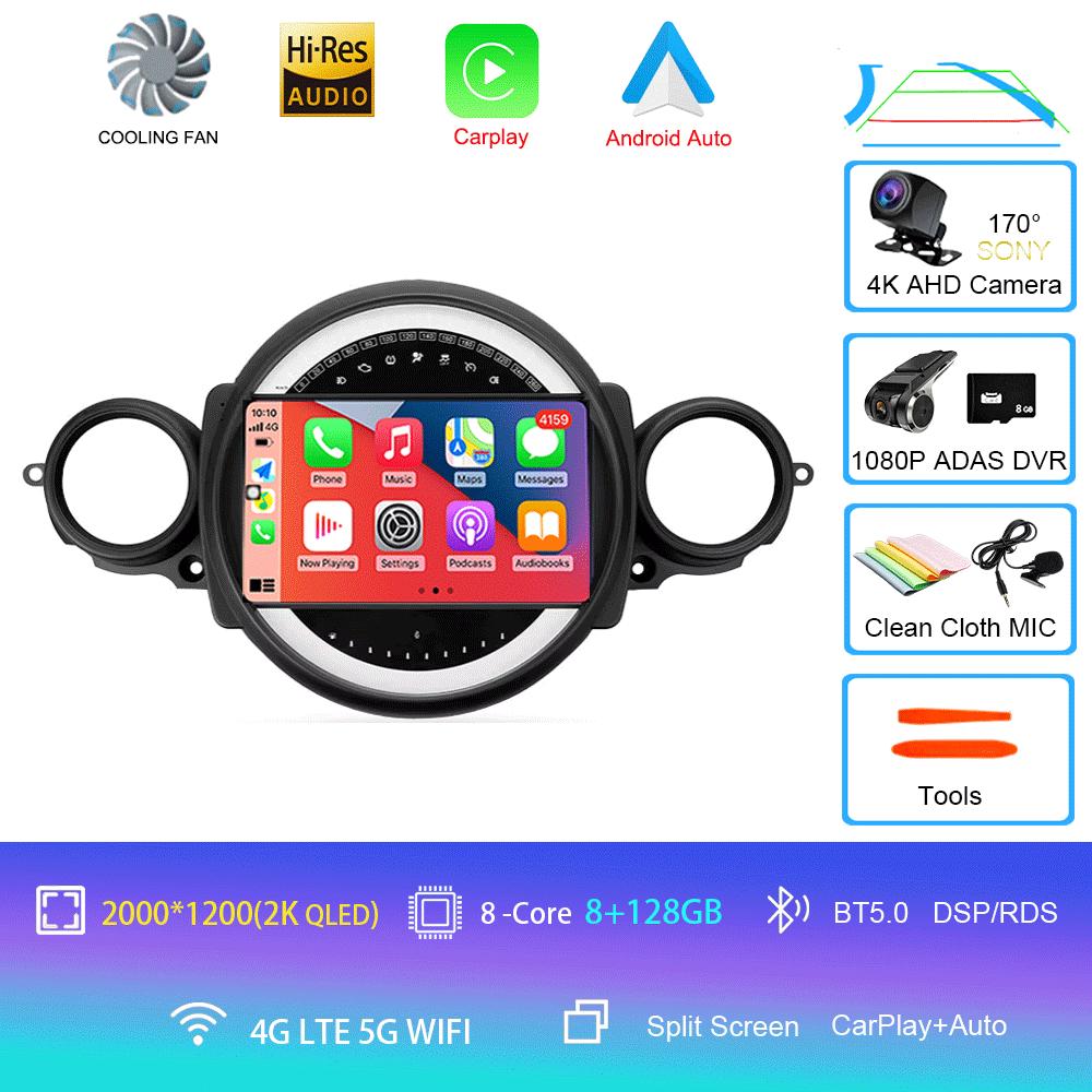 Android 14 Car Radio For BMW Mini Cooper R56 R60 R51 2006 - 2015 GPS Carplay Navigation Stereo Auto DSP BT DVD Multimedia Player