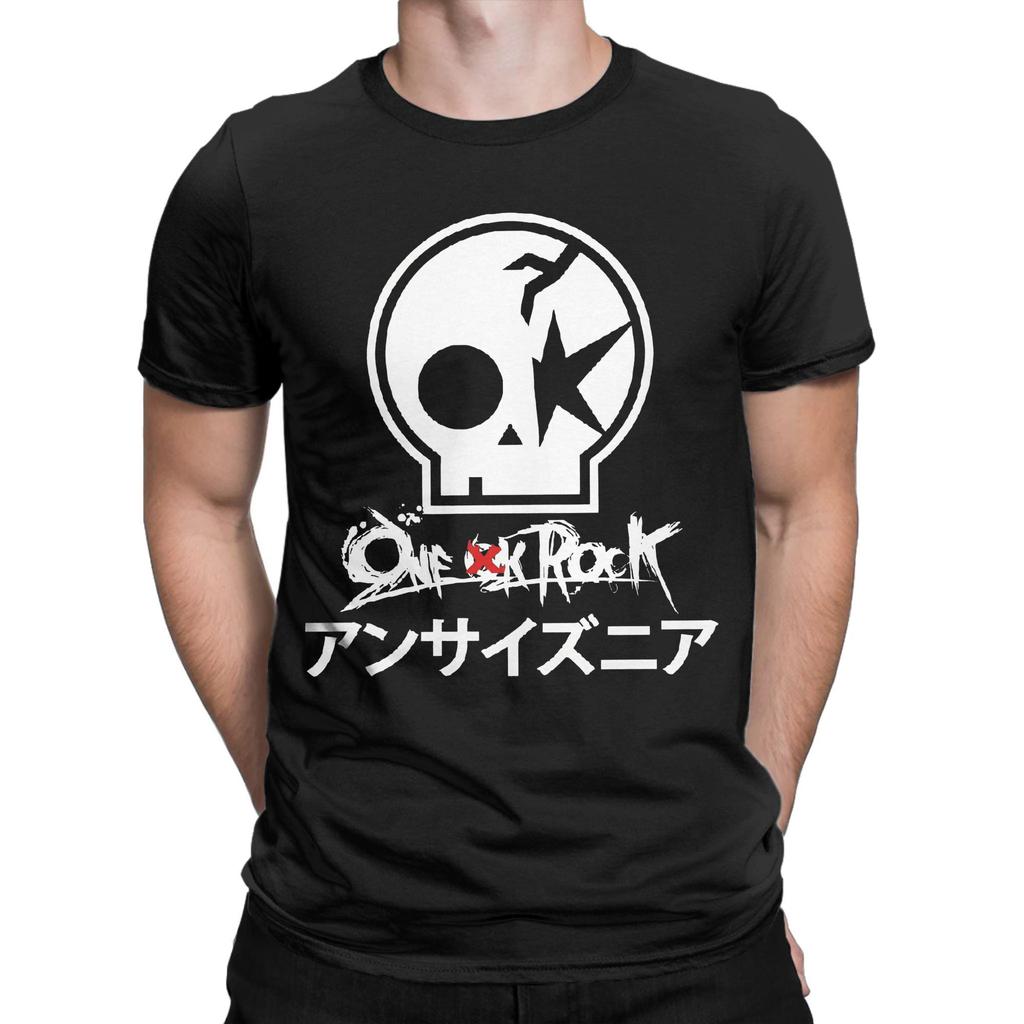 One Ok Rock Band Baumwoll-T-Shirt Für Mann Sommer Streetwear T-Shirts Rundhals Hipster T-Shirt Übergröße Bedruckte Kleidung