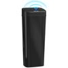 50L Edelstahl Sensor Mülleimer - Schwarz