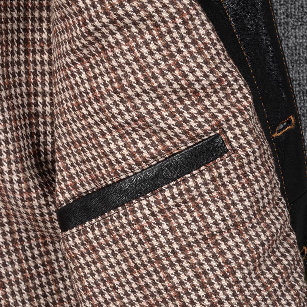 Classic 506 Style Genuine Cow Leather Jacket For Men Blue Black Natural Goatskin Coat Man  Slim Fit Soft Male Clothes Autumn