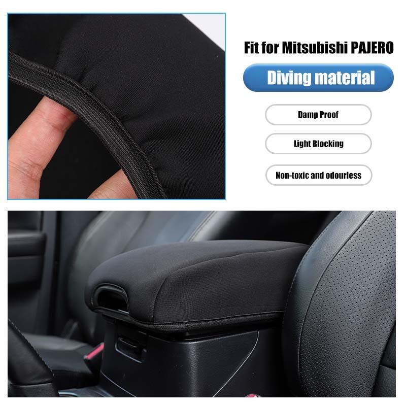 Armrest Protective Cover Anti-Scratch Pad Cover For  Mitsubishi PAJERO 2007-2021 Car Interior Accessories