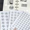 Glitzernde metallische Sternaufkleber Haftende Sternaufkleber Etiketten für Scrapbooking Geschenkpapier Journal Kinder Motivationsaufkleber