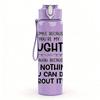 1PC I Once Raised A Daughter Quote Art 750ml Color Plastic Sports Water Bottle Leakproof Flip Straw Lid Suitable for Sports Office Home Use