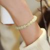 Elegant Green Jade Bracelet with a Simple Ethnic Design, Perfect As a Gift for a Girlfriend or Close Friend