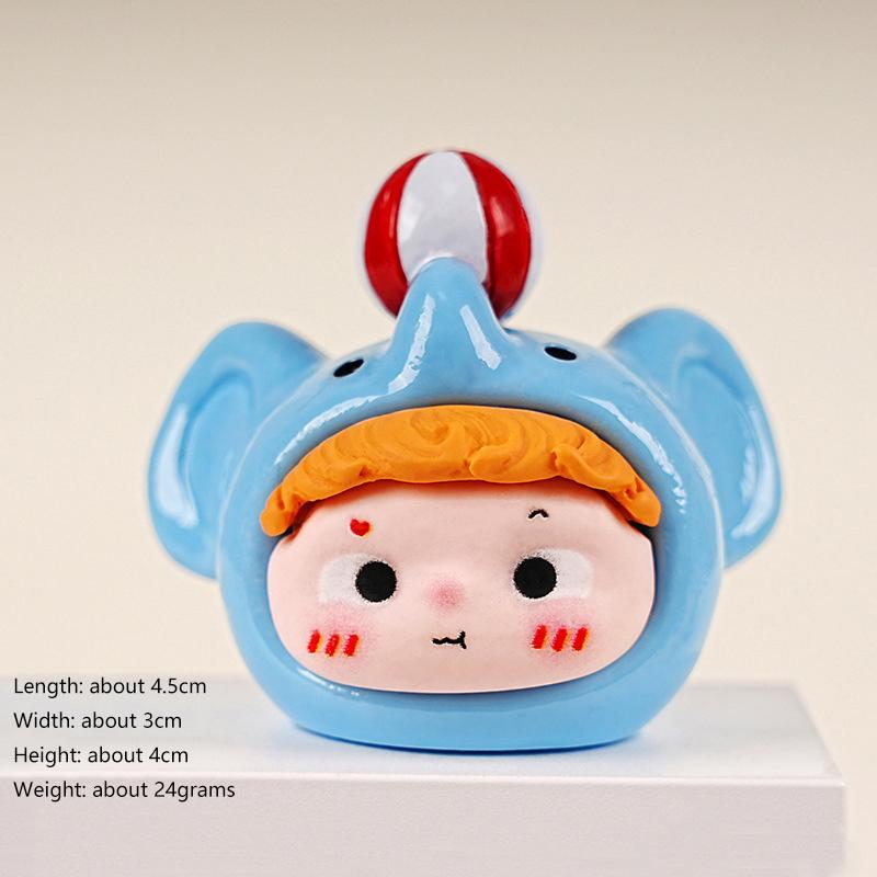 4Cm Circus Macaron Color Anime Figure Surrounding Model Ornaments Cute Desktop Decoration Ornaments Children'S Gift