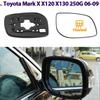Side Heated Electric Wide Angle Wing Mirror Glass For Toyota Reiz Mark X X120 250G GRX130 X130 2006-2009 Accessories