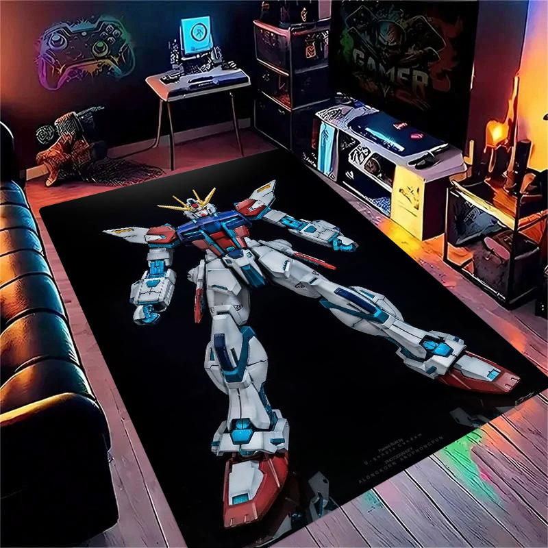 G-Gundam-m Cartoon Robot Gift Carpet Rug for Bedroom Living Room Home Sofa Decoration Kids Game Play Decor Floor Mat