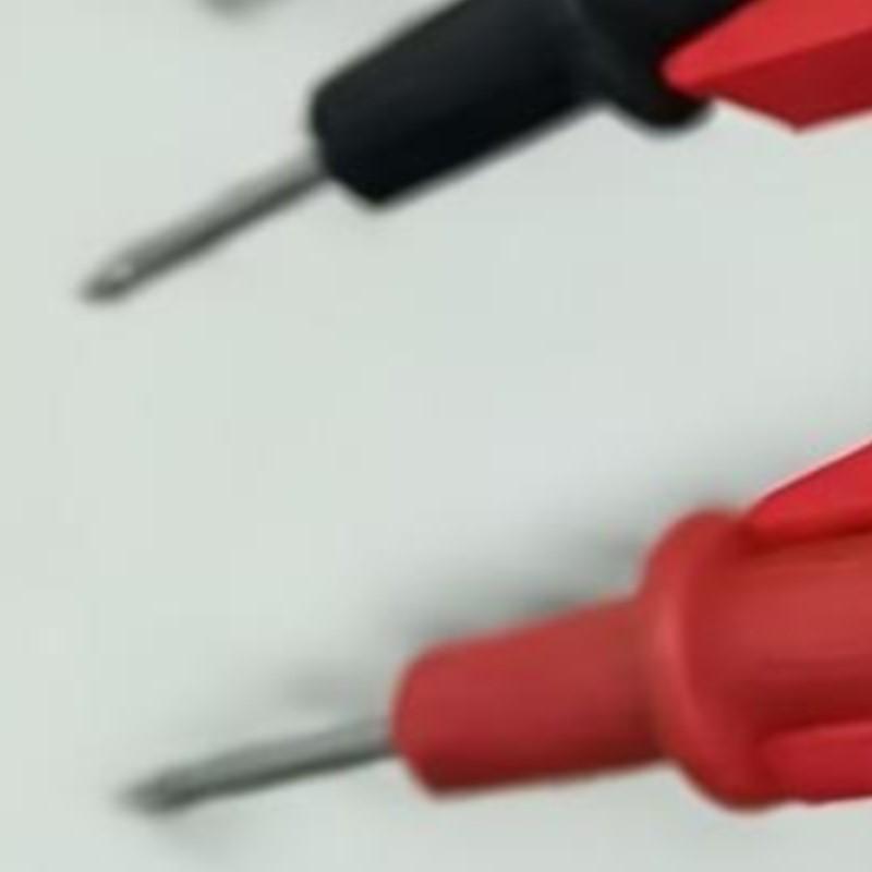 2/10pcs One-Handed Multimeter Probe Holder - Red/Black/White Test Lead Clip for Electricians, Free Your Hand for Soldering