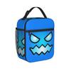 Geometric Dash Games  Fun Insulated Lunch Bags Cooler Bag Reusable,Lunch Container Geometry Dash Large Tote Lunch Box Food Bag