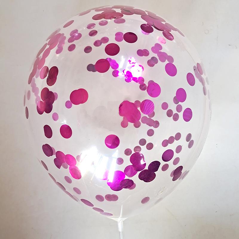 

20pcs 12inch 2.8g Transparent Sequin Balloons Children s Toy Magic Colored Confetti Balloon Birthday Party Wedding Valentines 12inch 20pcs
