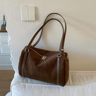 Fashion Women Shoulder Bag Faux Suede Crossbody Bags High Capacity Matte PU Leather Female Tote Handbags