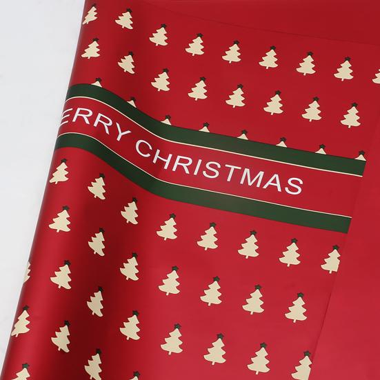 20 Sheets Christmas Wrapping Paper 22" X 22" Holiday Gift Wrap with Christmas Tree Snowflake Pattern for Party DIY Crafts Presents