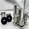4Pcs Adjustable Metal Furniture Legs Stainless Steel Sofa Feet Couch Leg Replacement Cabinet Legs Durable Furniture Accessories