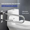 Foldable Elderly Anti Slip Railing Bathroom Toilet Safety Armrest Multi Functional Stainless Steel Handrail